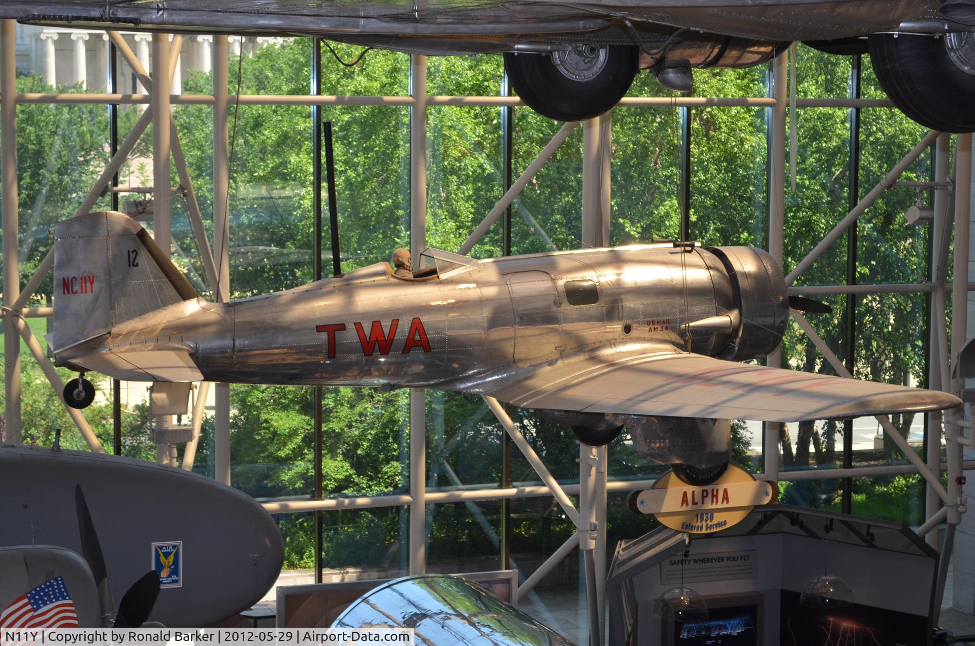 N11Y, 1930 Northrop 4A Alpha C/N 3, Air and Space Museum