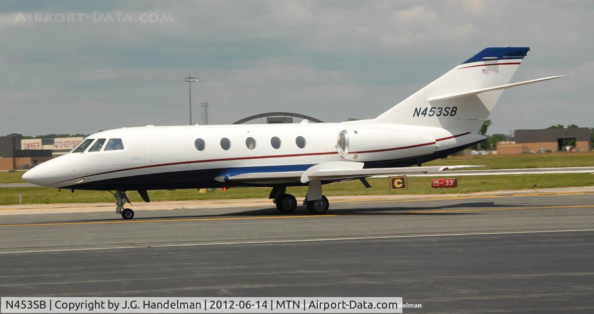 N453SB, 1978 Dassault Falcon 20 C/N 382, taxi at Martin State