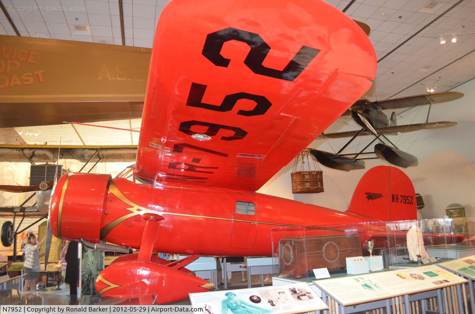 N7952, 1930 Lockheed Vega 5B C/N 0000, Air and Space Museum