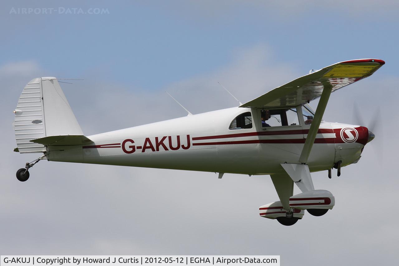 G-AKUJ, 1947 Luscombe 8E Silvaire C/N 5282, Departing into the blue!
