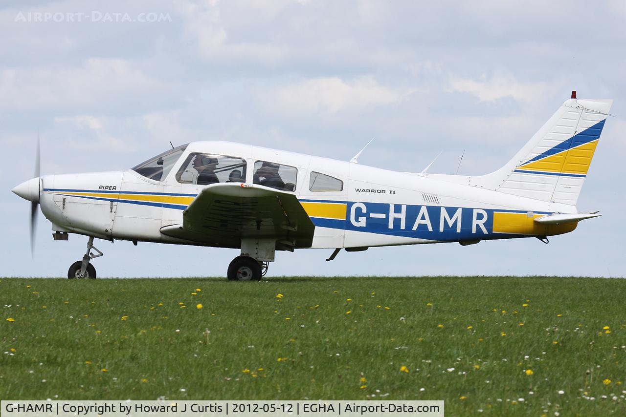 G-HAMR, 1984 Piper PA-28-161 C/N 28-8416077, Taxiing in.