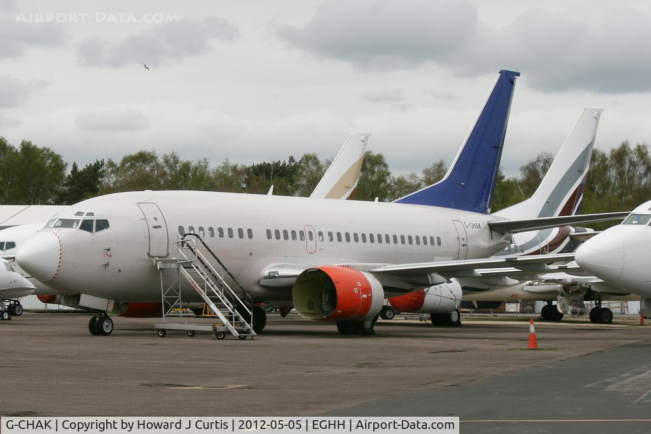 G-CHAK, 1991 Boeing 737-505 C/N 24647, Owned by European Aviation. Taken a few days before it went for a repaint.