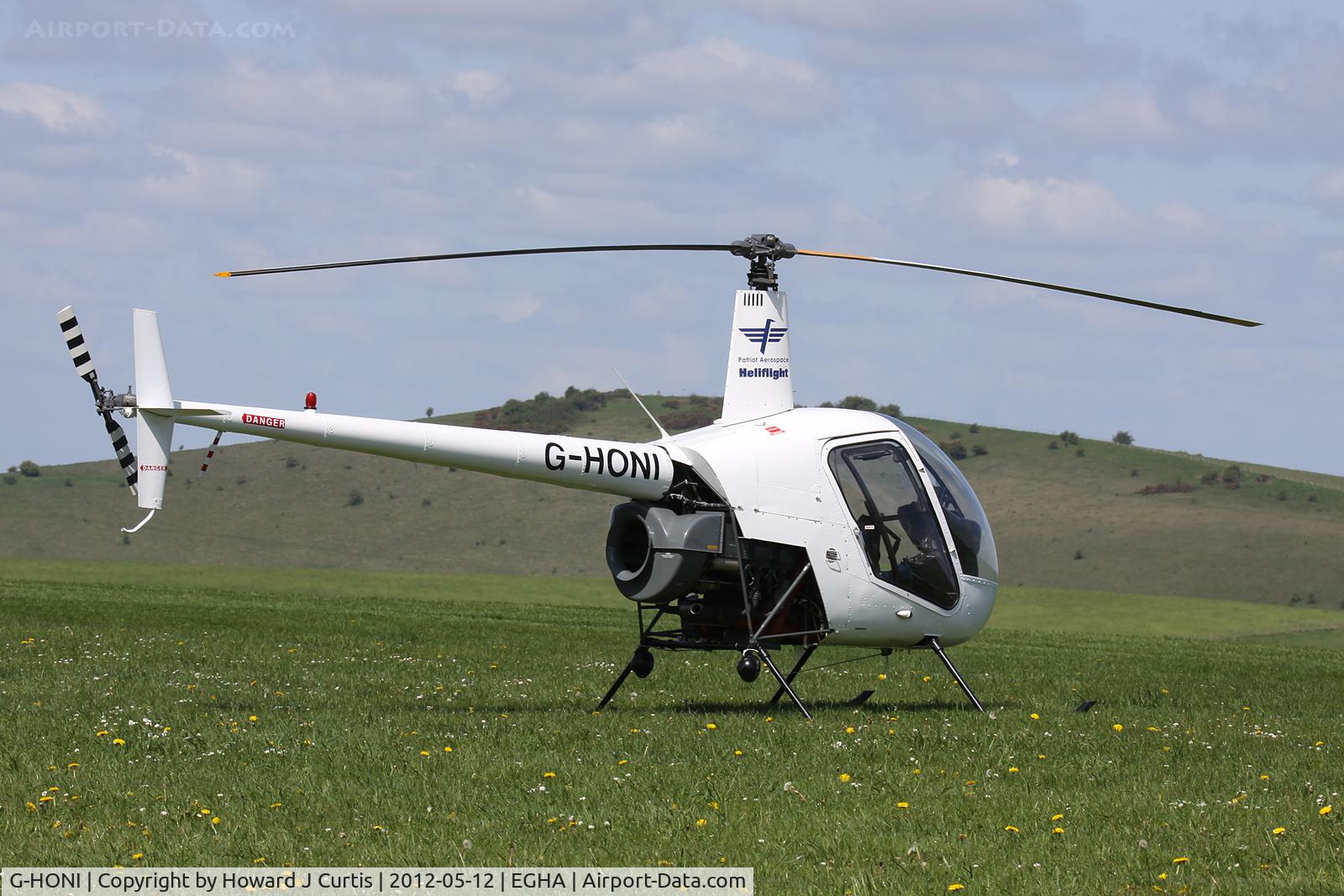 G-HONI, 1988 Robinson R22 Beta C/N 0871, Operated by Patriot Aviation Limited.