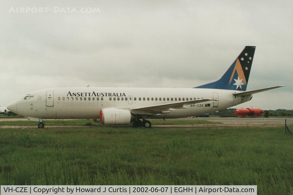 VH-CZE, 1986 Boeing 737-377 C/N 23657, Shortly after arrival in the UK for Jet2.