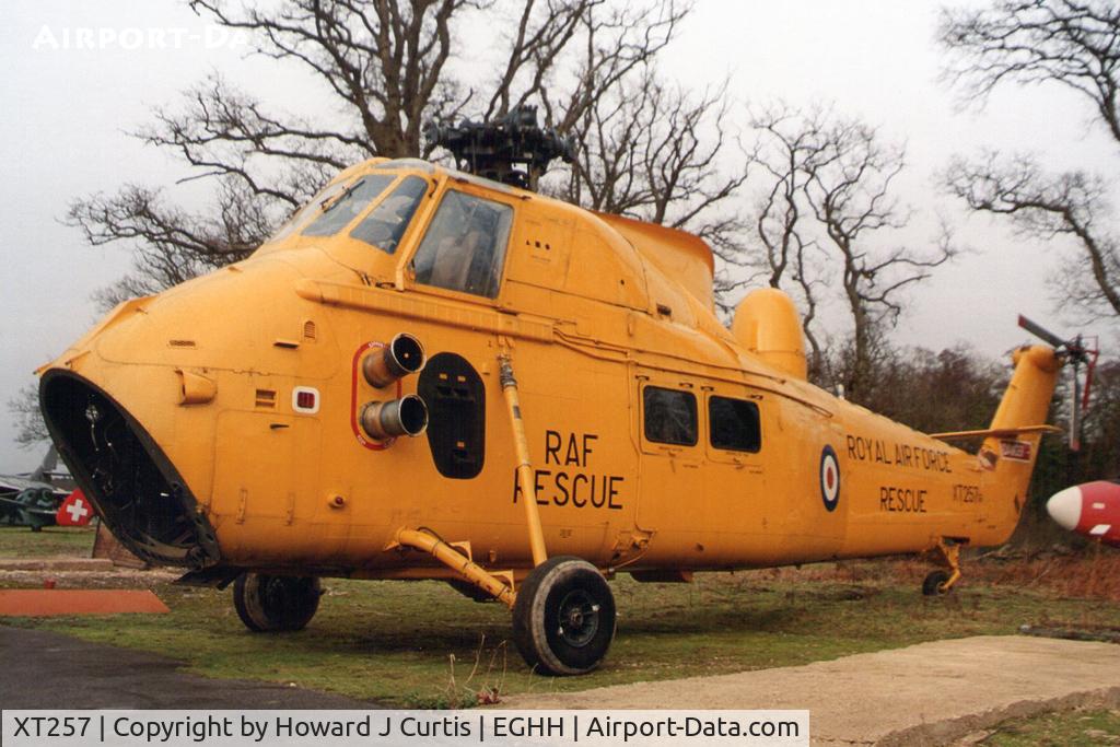 XT257, 1967 Westland Wessex HAS.3 C/N WA241, Shortly after arrival at the old Bournemouth Aviation Museum site. [January 2005]
