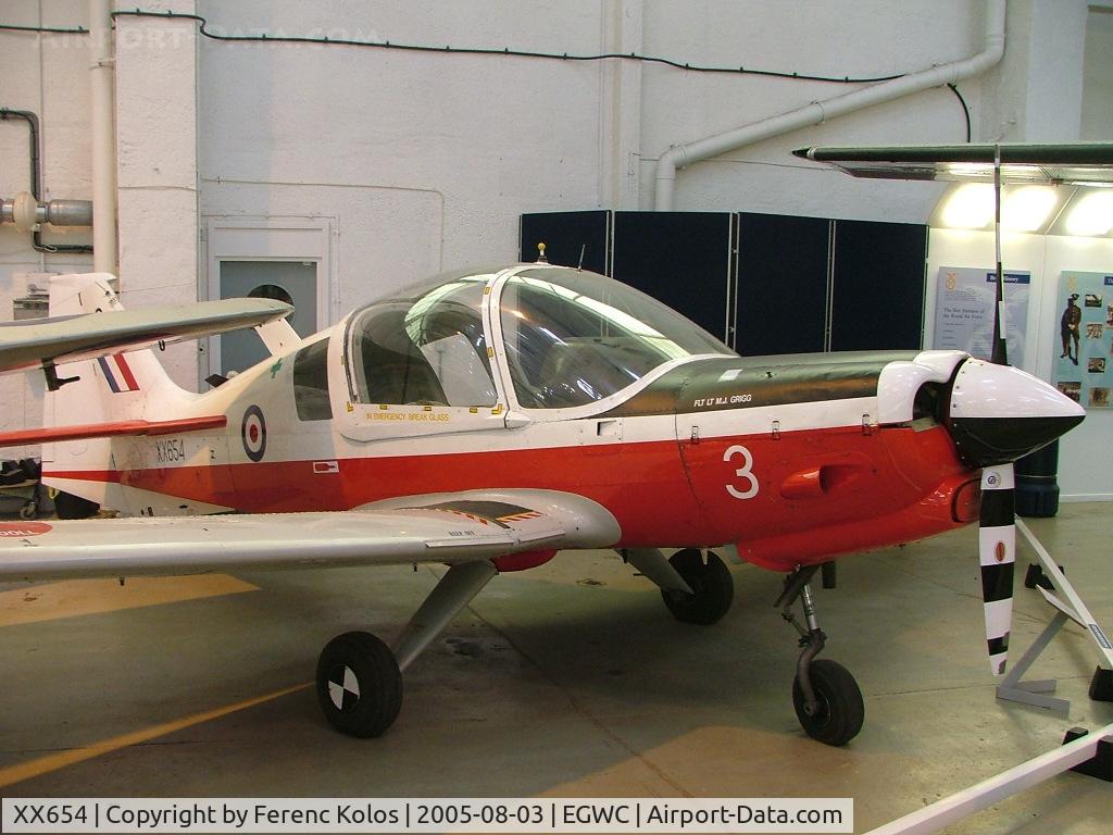 XX654, 1974 Scottish Aviation Bulldog T.1 C/N BH.120/312, Museum