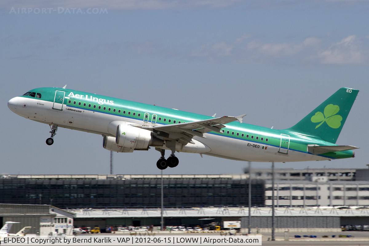 EI-DEO, 2005 Airbus A320-214 C/N 2486, Climbing out of Rwy 29