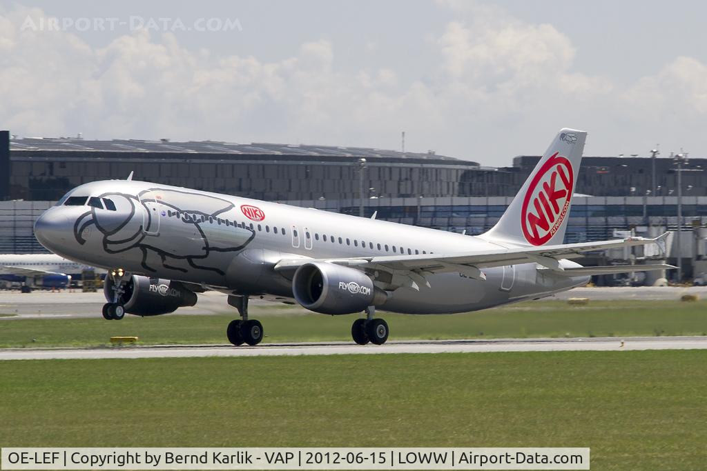 OE-LEF, 2010 Airbus A320-214 C/N 4368, Climbing out of Rwy 29