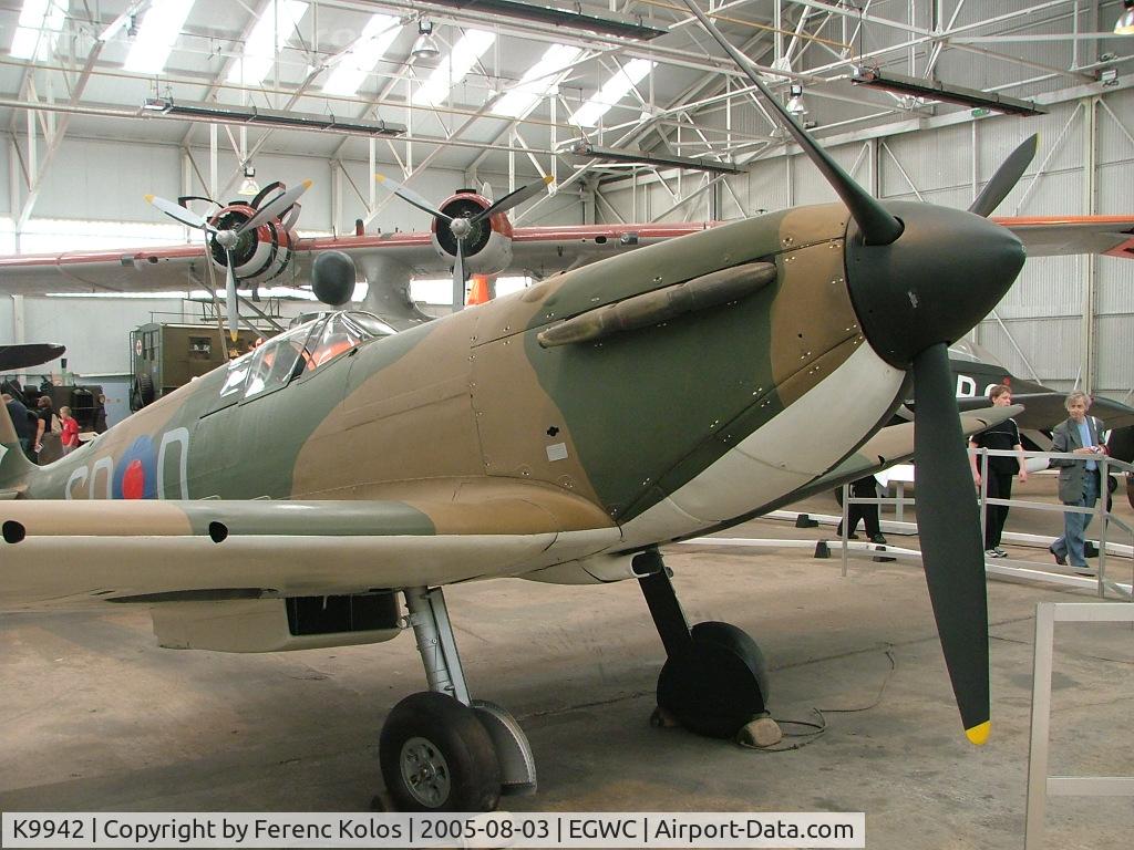 K9942, 1939 Supermarine Spitfire Mk IA C/N 6S/30225, Museum