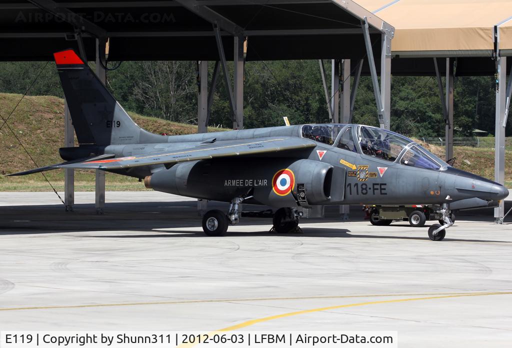 E119, Dassault-Dornier Alpha Jet E C/N E119, Used as a Demo aircraft during LFBM Open Day 2012...