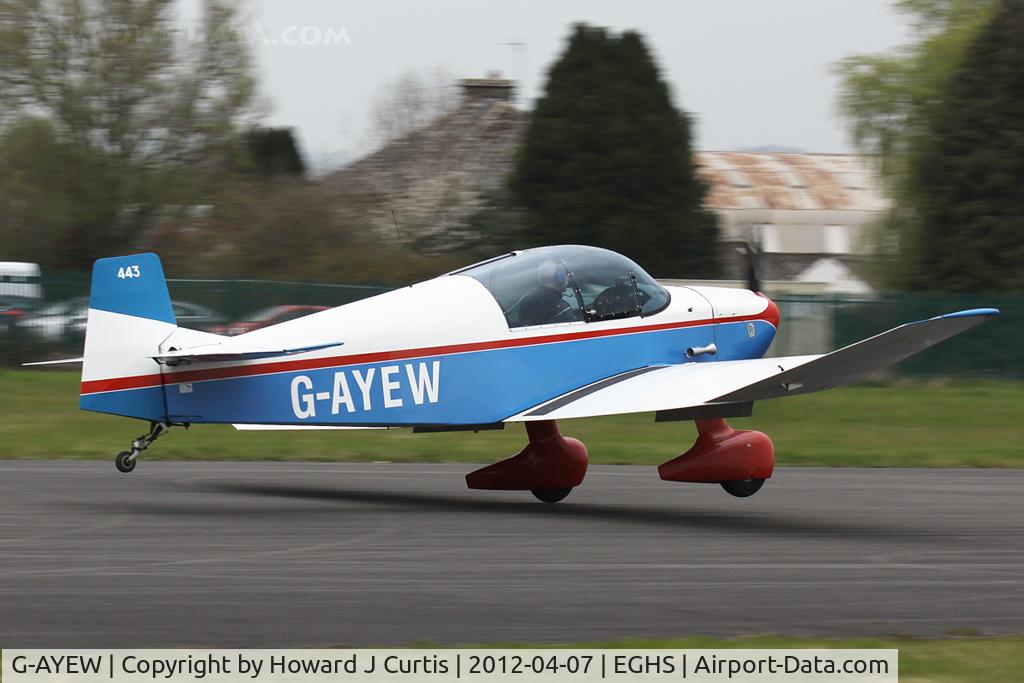 G-AYEW, 1963 CEA Jodel DR.1051 Sicile C/N 443, Privately owned. At the LAA fly-in here.