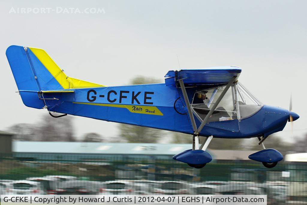 G-CFKE, 2008 Raj Hamsa X-Air Hawk C/N PFA 340-14752, Privately owned. At the LAA fly-in here.