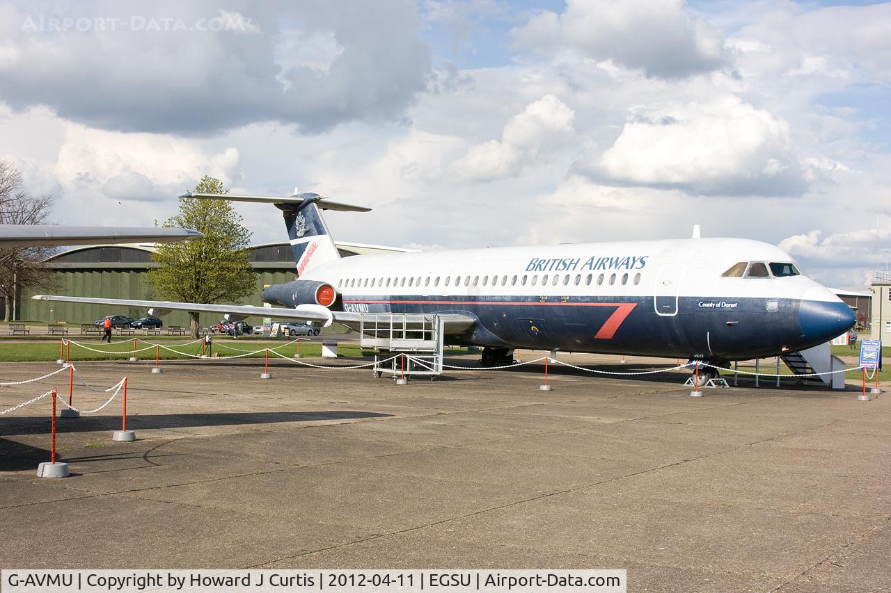 G-AVMU, 1968 BAC 111-510ED One-Eleven C/N BAC.148, Ex British Airways. Named 'County of Dorset' and preserved here.