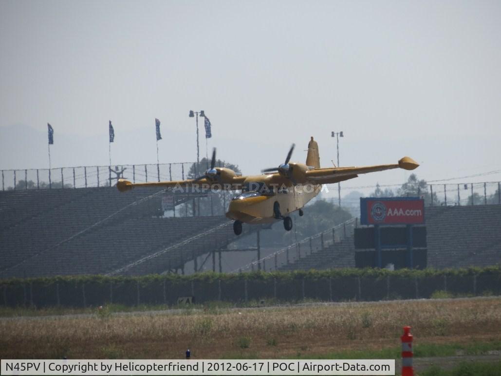 N45PV, 1944 Grumman G-44 Widgeon C/N 1380, On final for 26L after making her pass