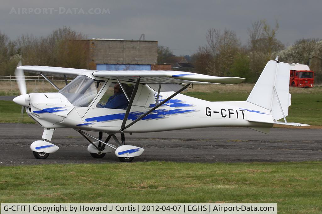 G-CFIT, 2008 Comco Ikarus C42 FB100 C/N 0804-6966, Privately owned. At the LAA fly-in here.