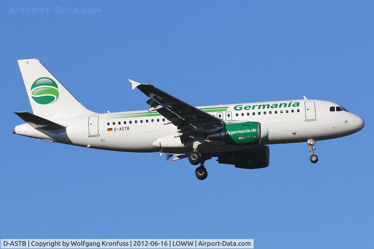 D-ASTB, 2011 Airbus A319-112 C/N 4691, Germania