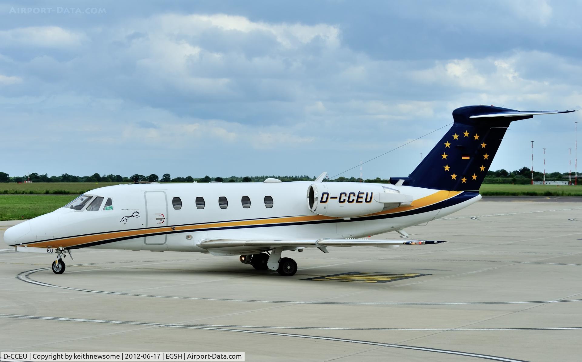 D-CCEU, 1990 Cessna 650 Citation III C/N 650-0190, Leaving after an overnight stay.