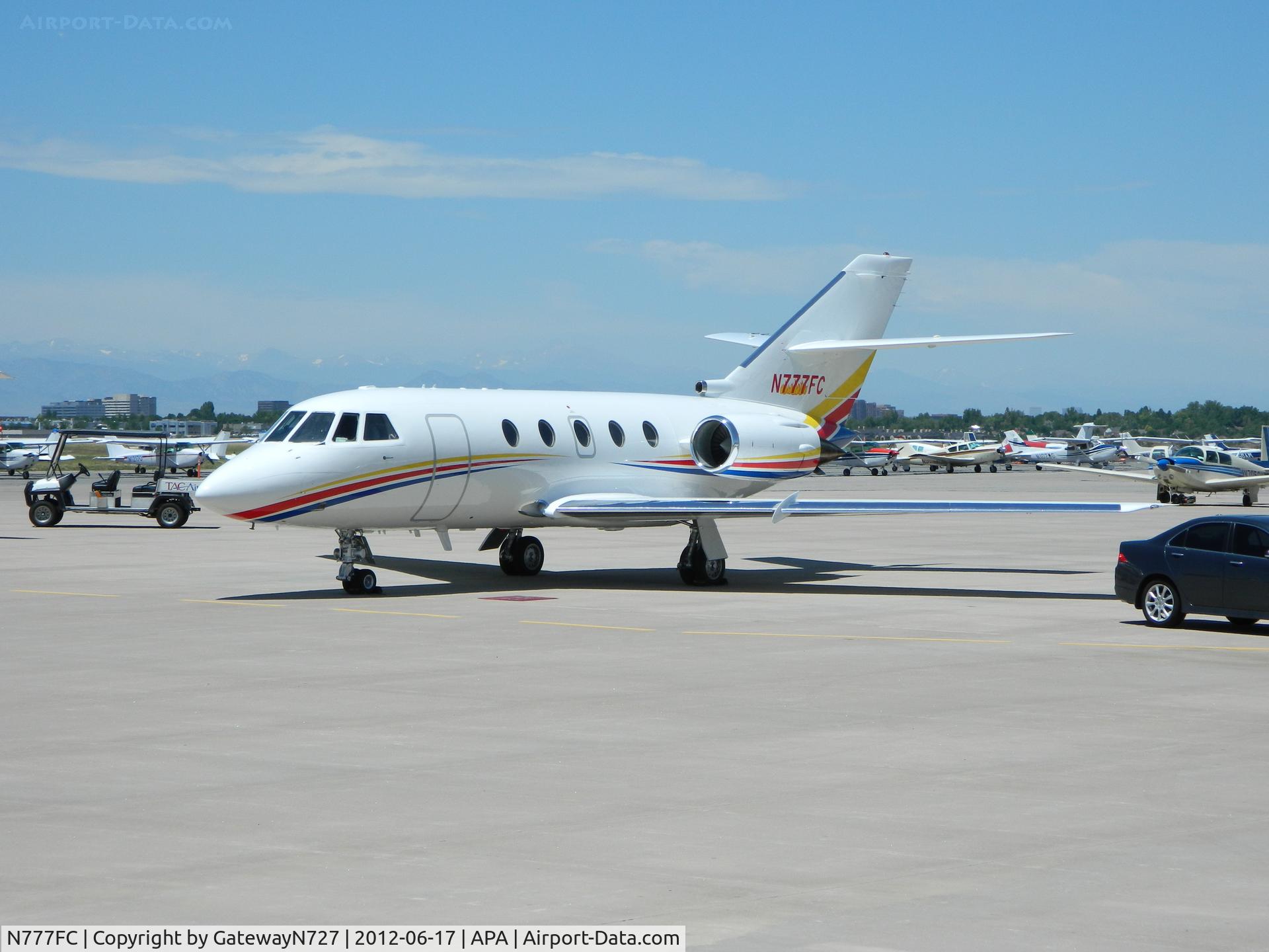 N777FC, 1986 Dassault Falcon 200 (20H) C/N 508, New paint scheme.