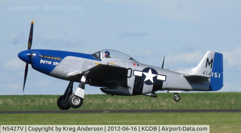 N5427V, 1944 North American F-51D Mustang C/N 44-72942, 2012 Ray Fagen Memorial Airshow