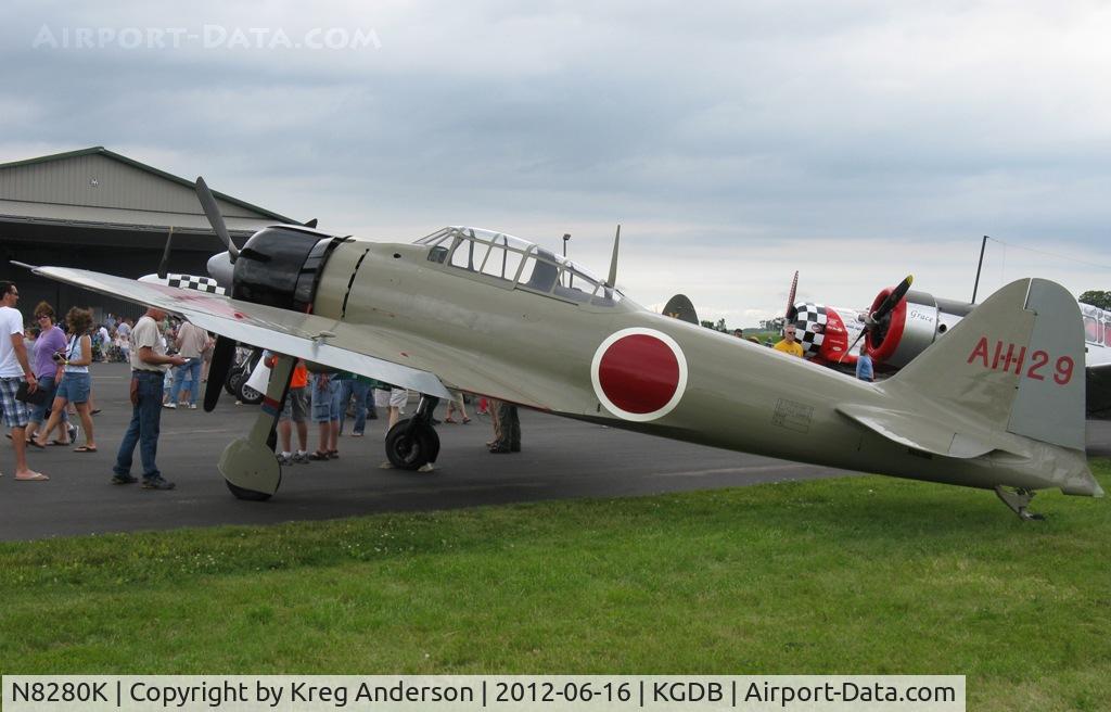 N8280K, 1941 Nakajima A6M2 Model 21 C/N 1498, 2012 Ray Fagen Memorial Airshow