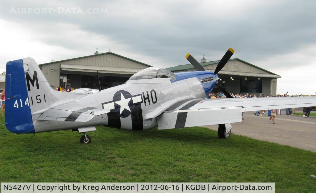 N5427V, 1944 North American F-51D Mustang C/N 44-72942, 2012 Ray Fagen Memorial Airshow