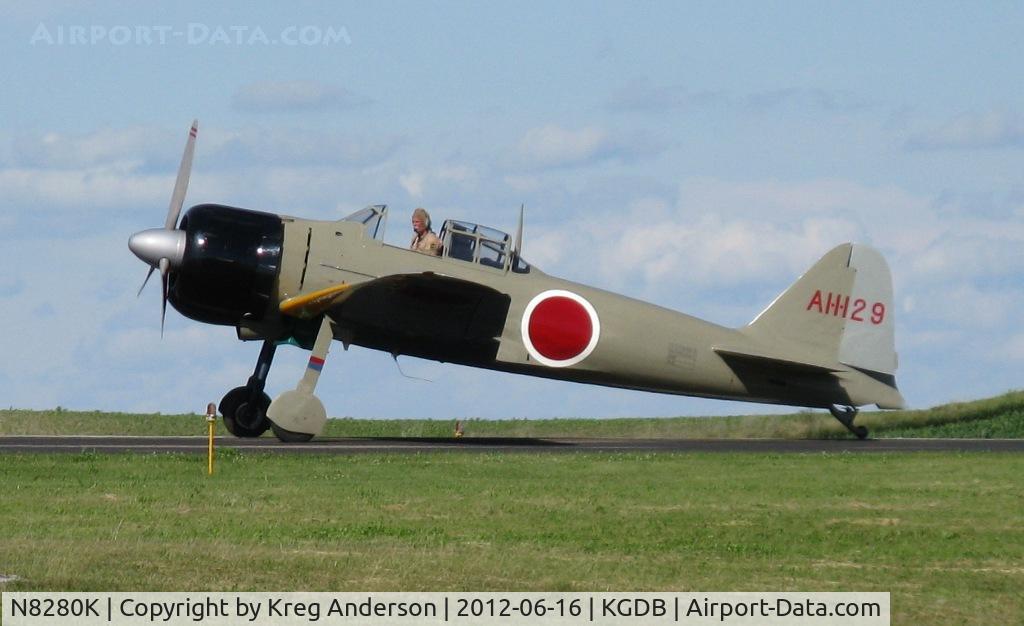 N8280K, 1941 Nakajima A6M2 Model 21 C/N 1498, 2012 Ray Fagen Memorial Airshow