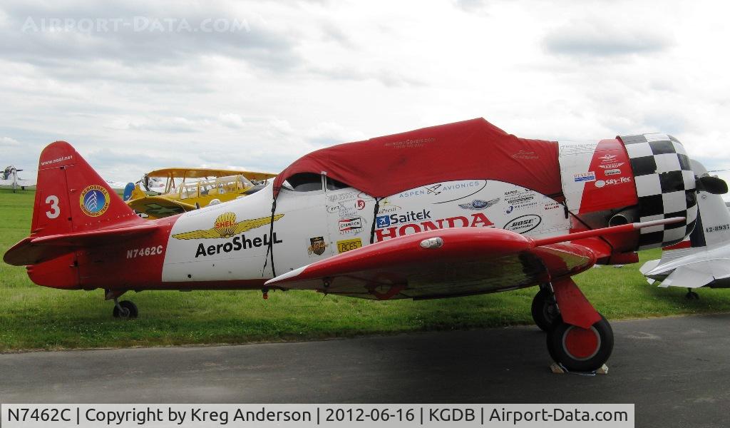 N7462C, North American AT-6B Texan C/N 121-43211, 2012 Ray Fagen Memorial Airshow
