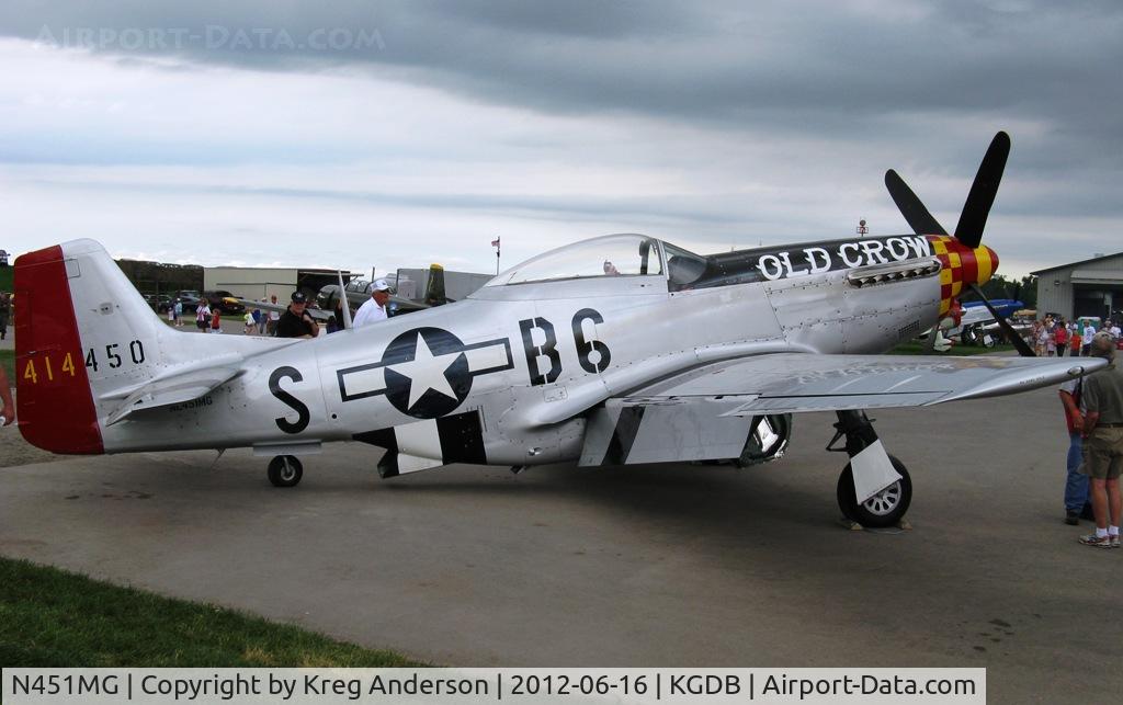 N451MG, 1944 North American P-51D Mustang C/N 44-74774, 2012 Ray Fagen Memorial Airshow