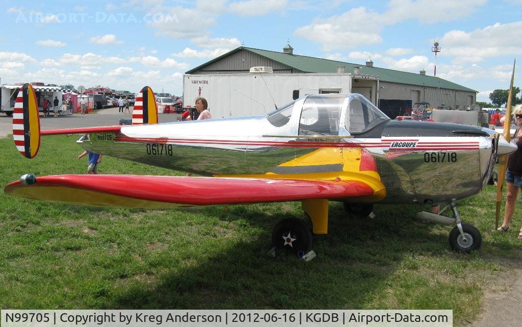 N99705, 1946 Erco 415C Ercoupe C/N 2328, 2012 Ray Fagen Memorial Airshow