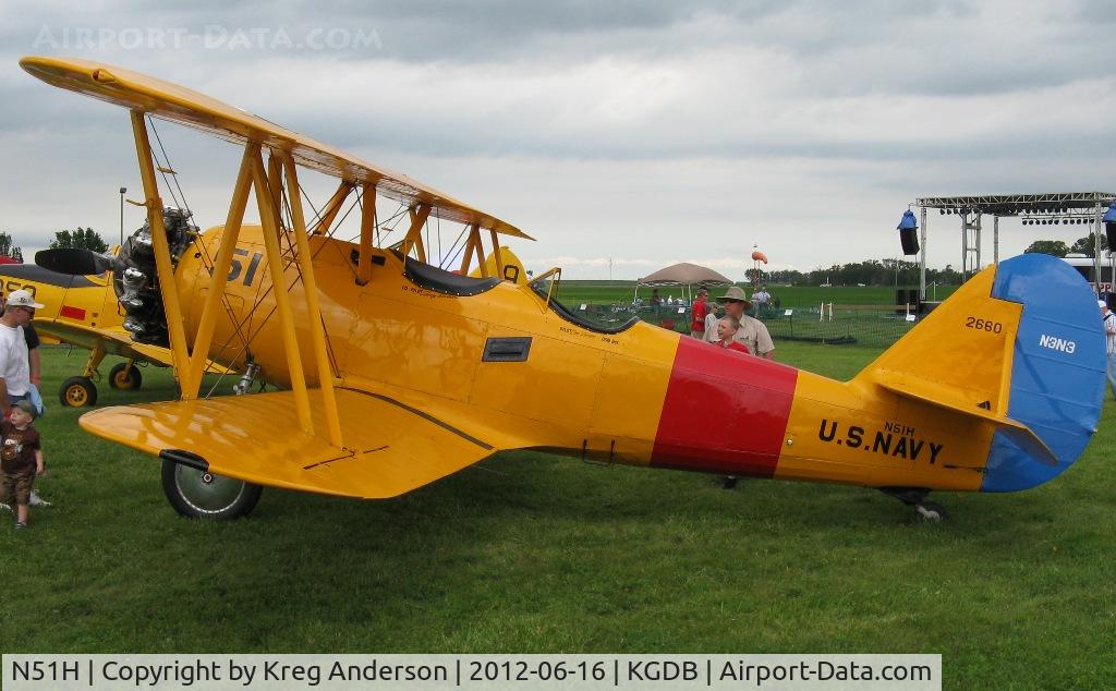 N51H, 1941 Naval Aircraft Factory N3N-3 C/N 2660, 2012 Ray Fagen Memorial Airshow