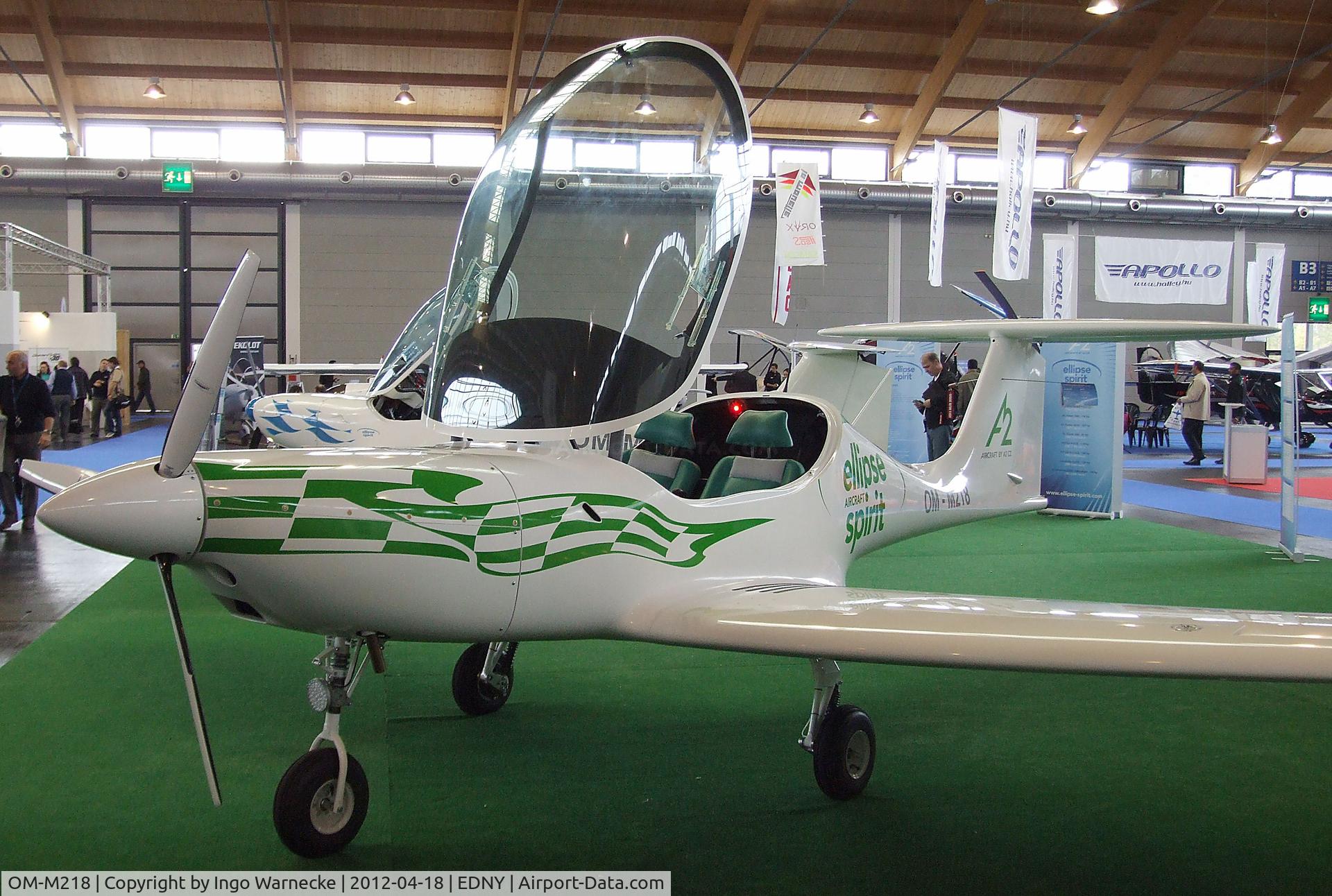 OM-M218, Ellipse Spirit C/N 002, Ellipse Spirit at the AERO 2012, Friedrichshafen