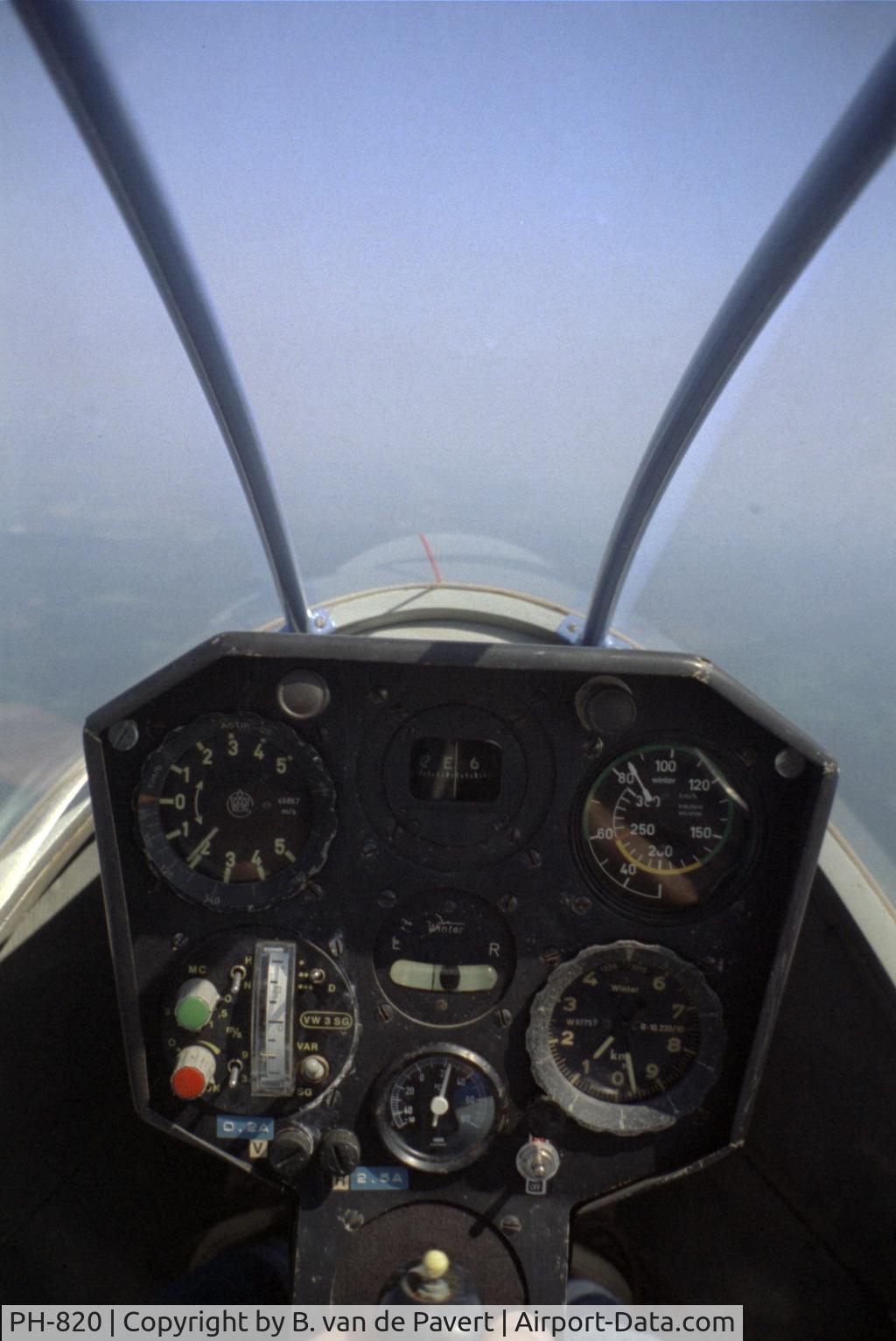 PH-820, Grob Astir CS C/N 1518, Original intrumentation