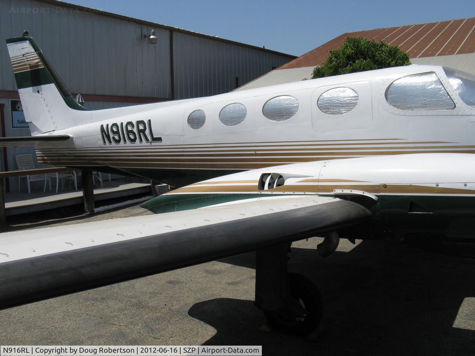 N916RL, 1972 Cessna 340 C/N 340-0089, 1972 Cessna 340, two Continental TSIO-520-K 285 Hp each, turbocharged and pressurized. Closeup-wing Micro vortex generators