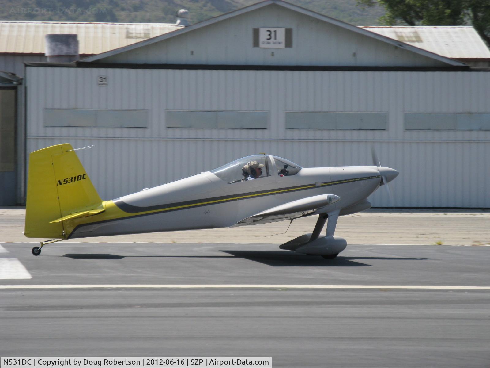 N531DC, 2007 Vans RV-7 C/N 72814, 2007 Simmons VAN's RV-7, Mattituck (Lycoming) TMX-360 180 Hp, takeoff roll Rwy 22