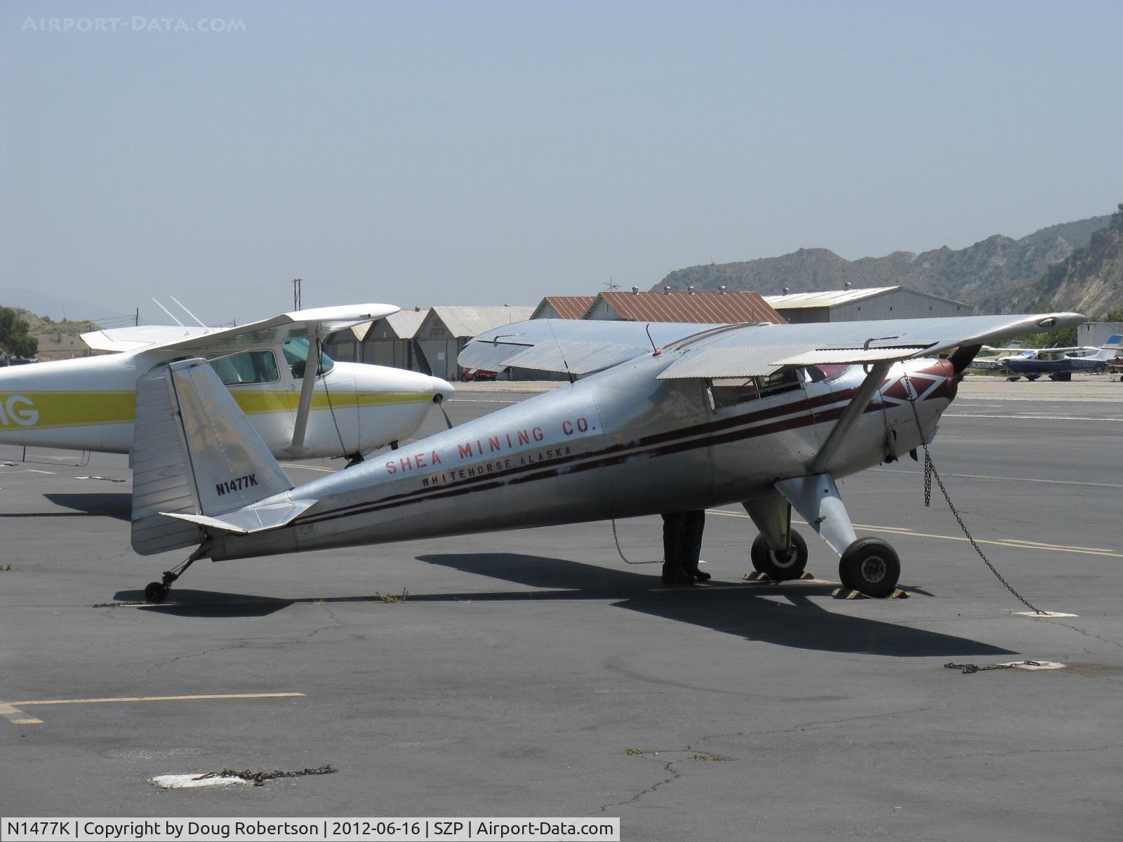 N1477K, 1946 Luscombe 8A C/N 4204, 1946 Luscombe 8A, Continental A&C85 85 Hp, This aircraft has an interesting history-Alaska Gold Mining and Idaho Back Country flying.