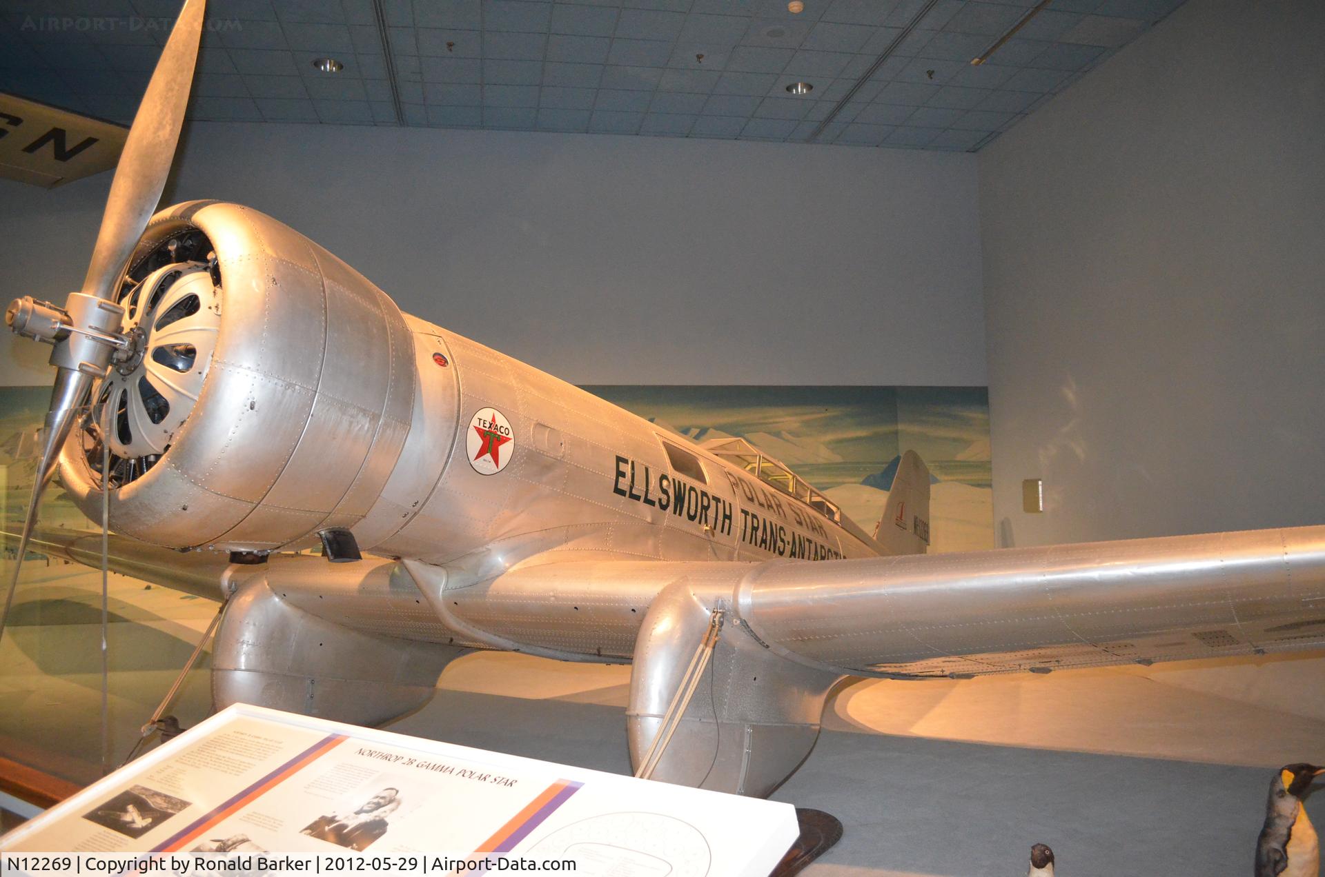 NR12269, 1935 Northrop Gamma C/N 2, Air and Space Museum
