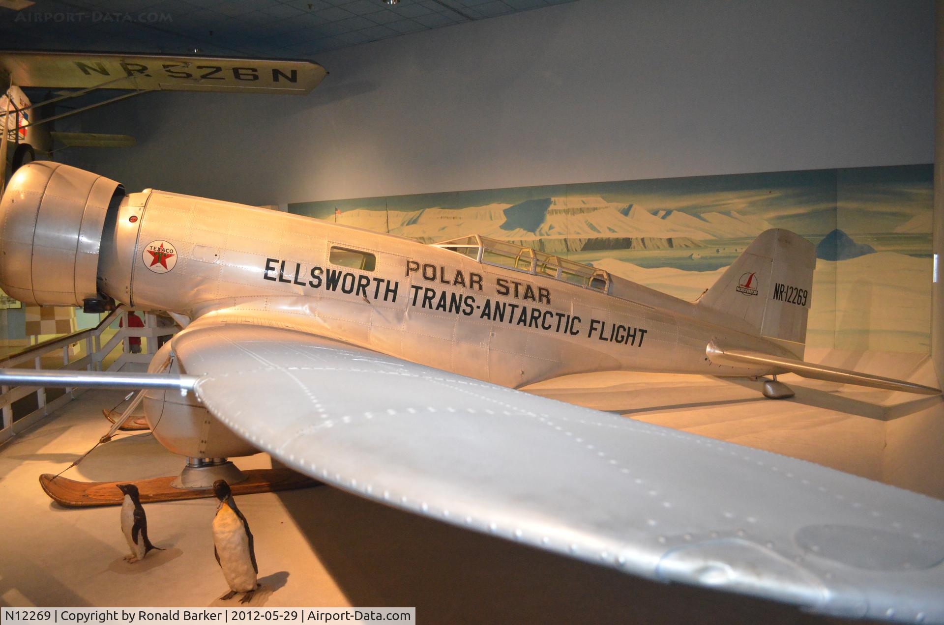 N12269, 1935 Northrop Gamma C/N 2, Air and Space Museum