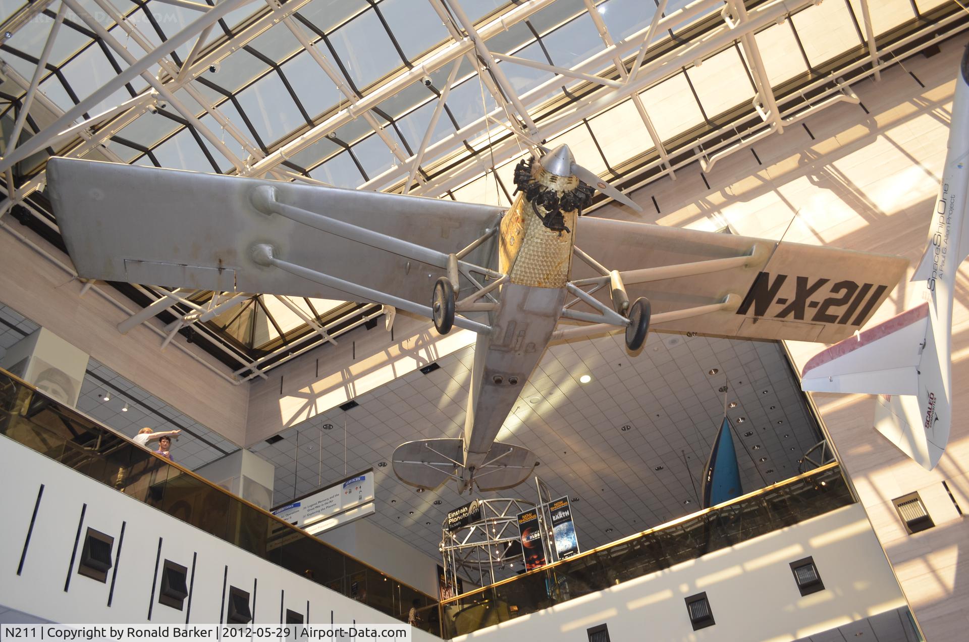 N211, 1927 Ryan NYP C/N 1, Air and Space Museum