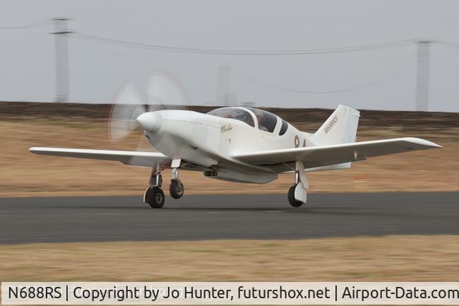 N688RS, 2004 Stoddard-Hamilton Glasair C/N 688, SARL Race 84 powered with a Subaru EG33, six cylinder, 202 cubic inch automobile engine.  Best average speed over a 150 mile closed race course is 251.74 MPH.