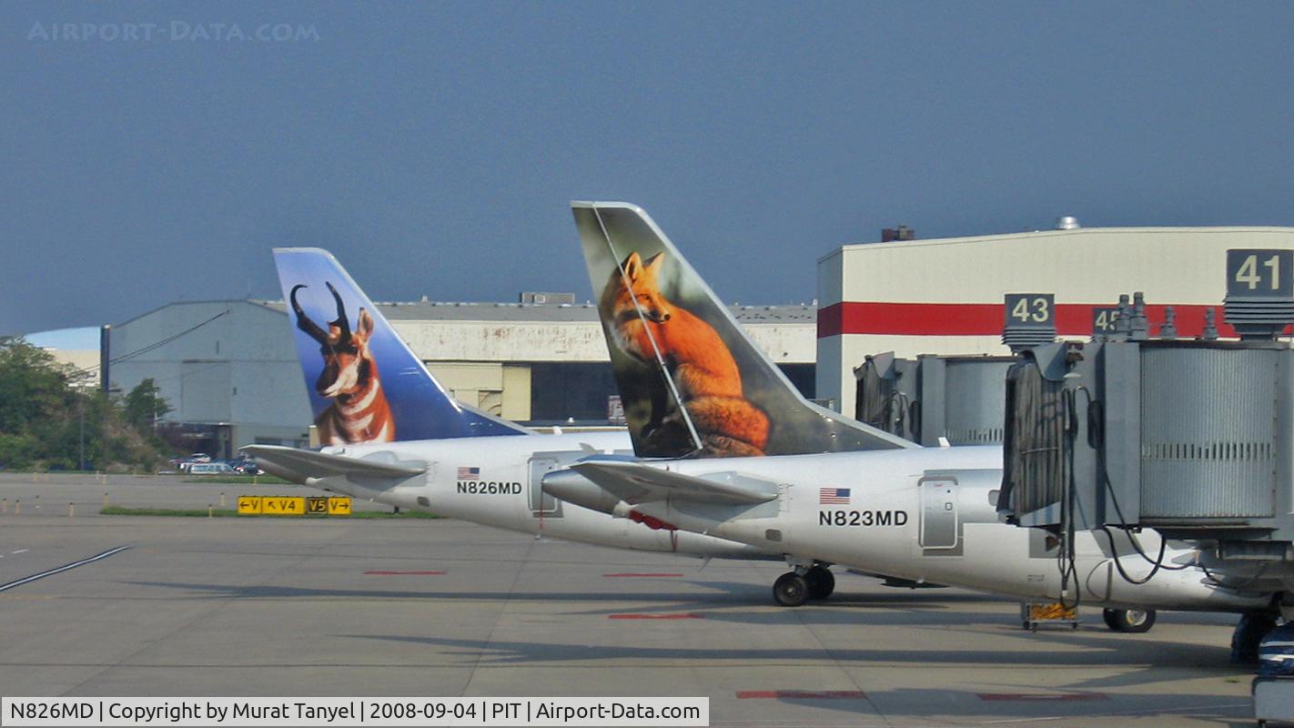N826MD, 2005 Embraer 170SU (ERJ-170-100SU) C/N 17000046, Parked at PIT