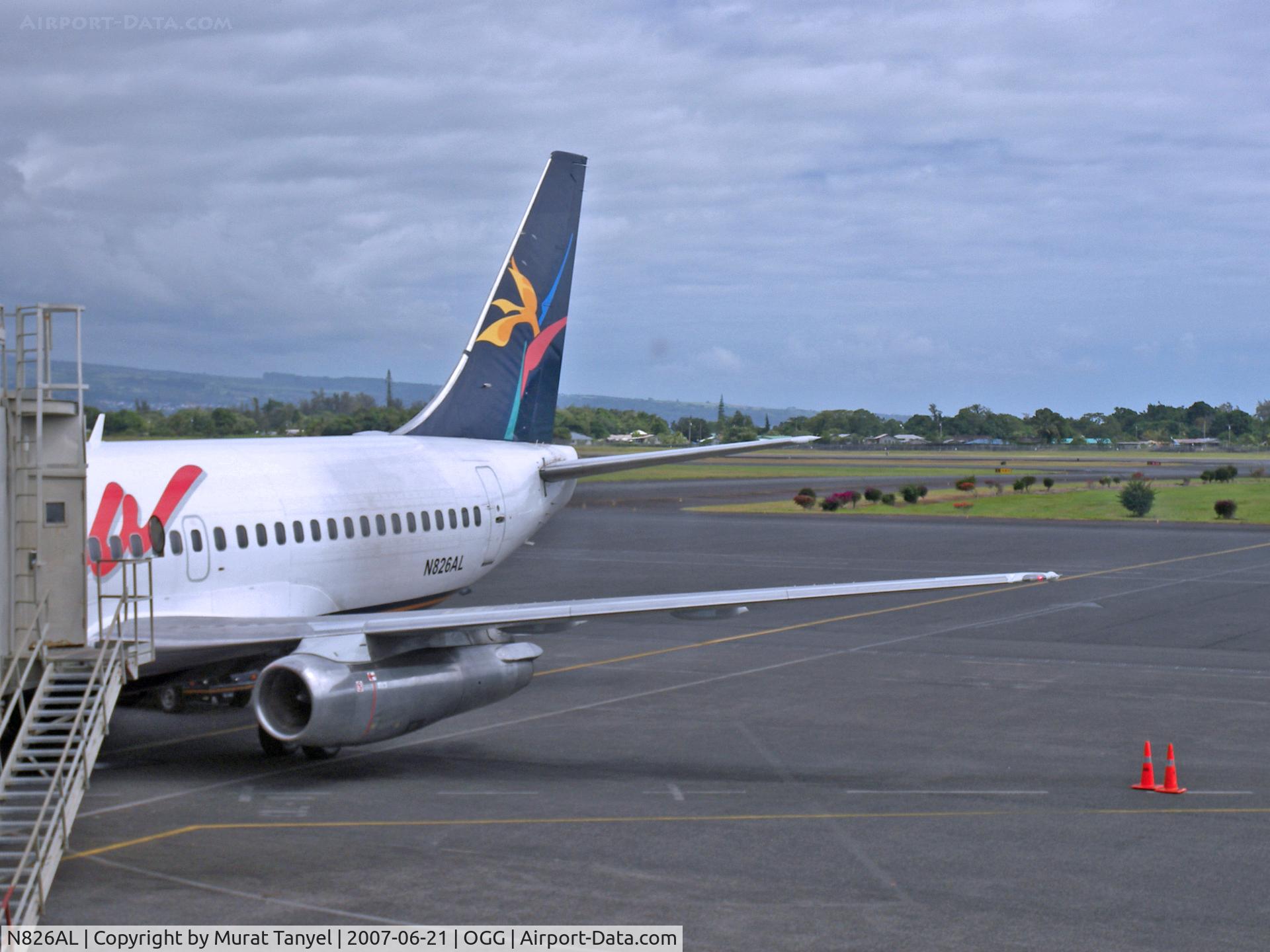 N826AL, 1983 Boeing 737-282C C/N 23051, Parked at Kahului Airport