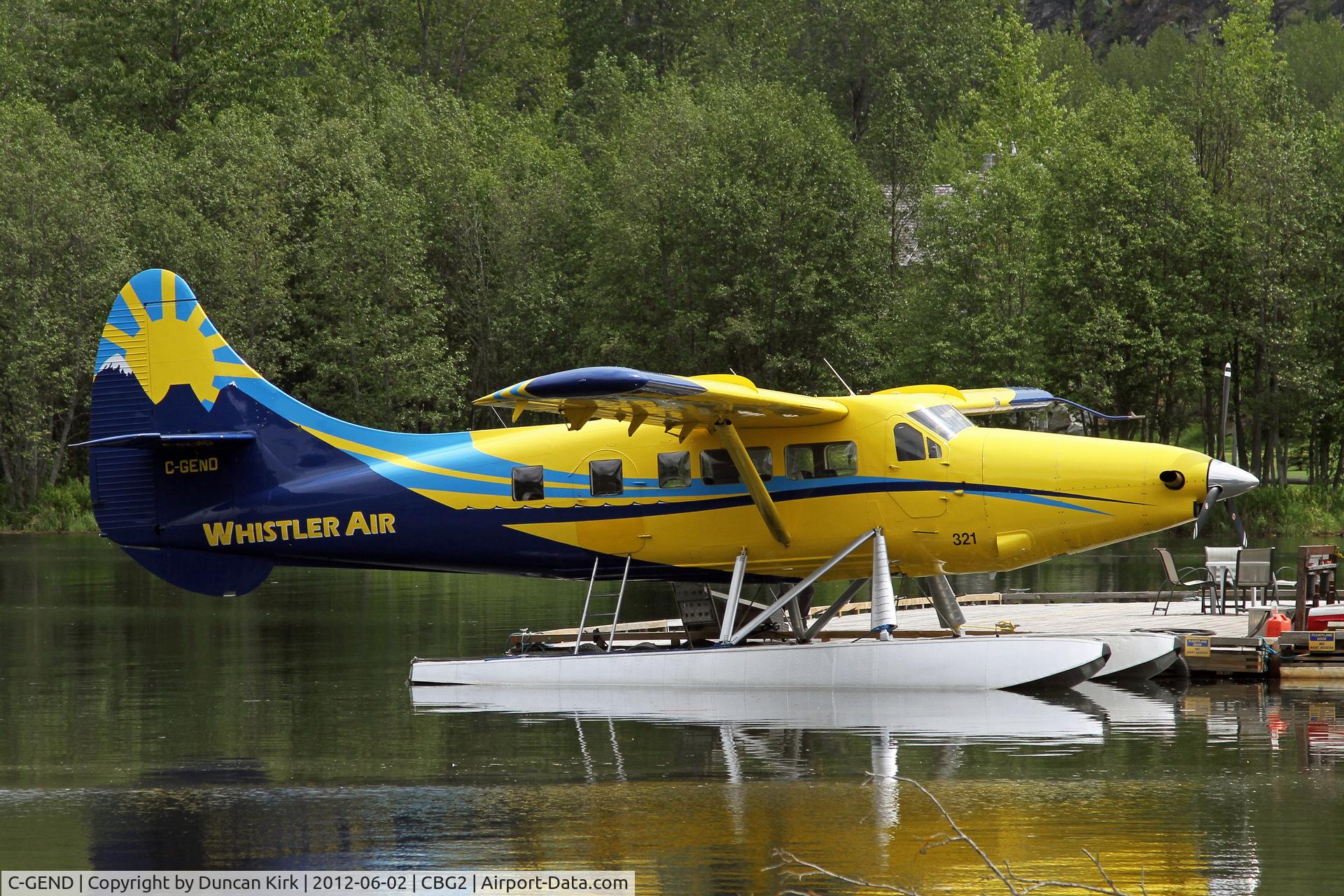 C-GEND, 1960 De Havilland Canada DHC-3 Otter C/N 371, Gorgeous scheme on this Turbo Otter. Whistler Air has recently been acquired but let's hope the colors don't change!