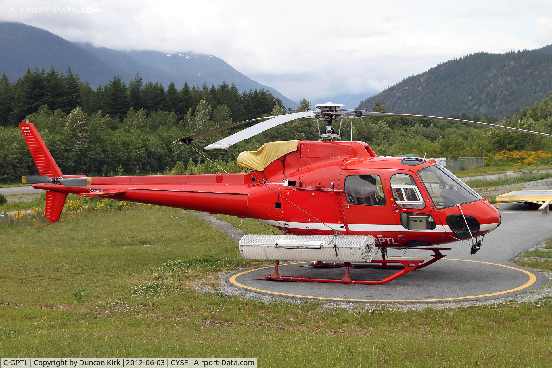C-GPTL, 1988 Aerospatiale AS-350B-2 Ecureuil C/N 2103, Ski chopper