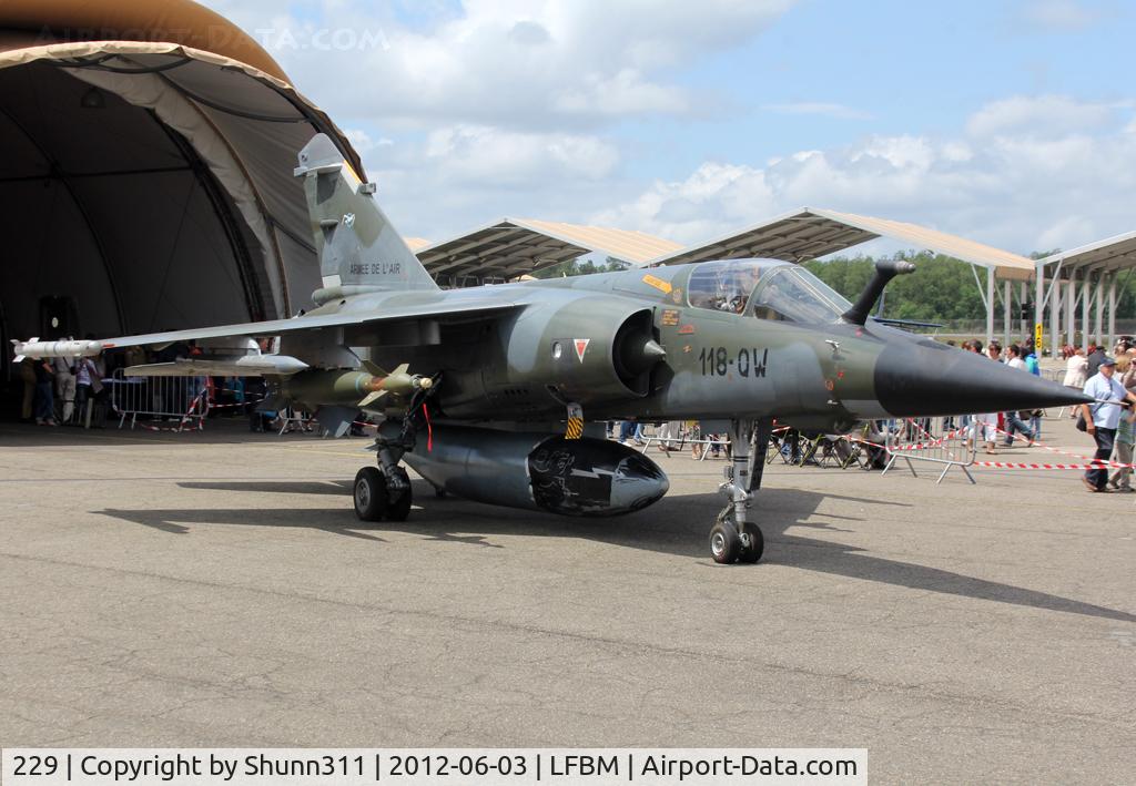 229, Dassault Mirage F.1CT C/N 0000, Displayed during LFBM Open Day 2012... Recoded as 118-QW since August 2011