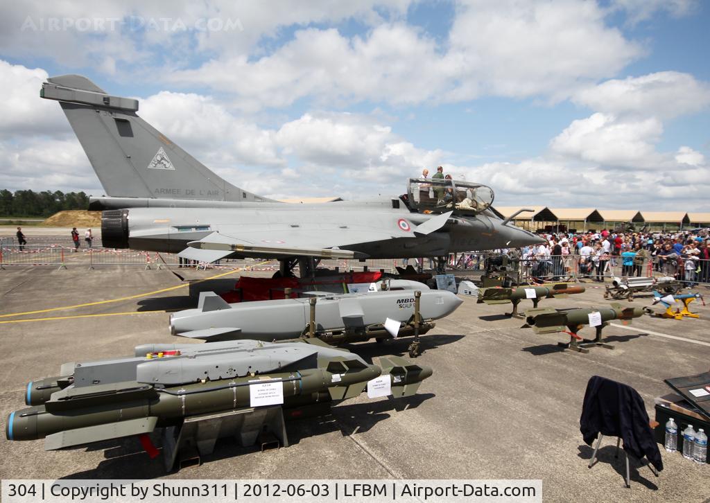 304, Dassault Rafale B C/N 304, Displayed during LFBM Open Day 2012 with all armament...