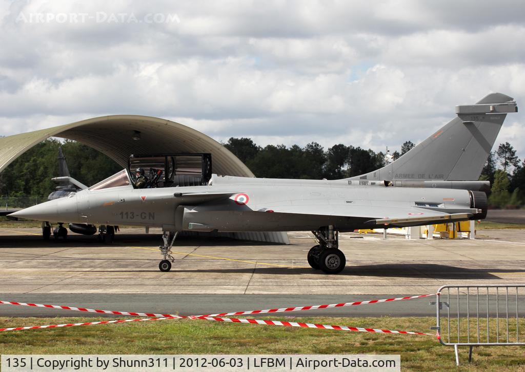 135, Dassault Rafale C C/N 135, Demo aircraft during LFBM Open Day 2012