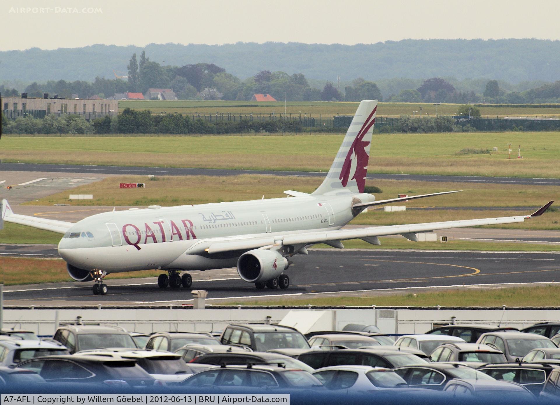 A7-AFL, 2004 Airbus A330-202 C/N 612, Arrival on Brussel Airport