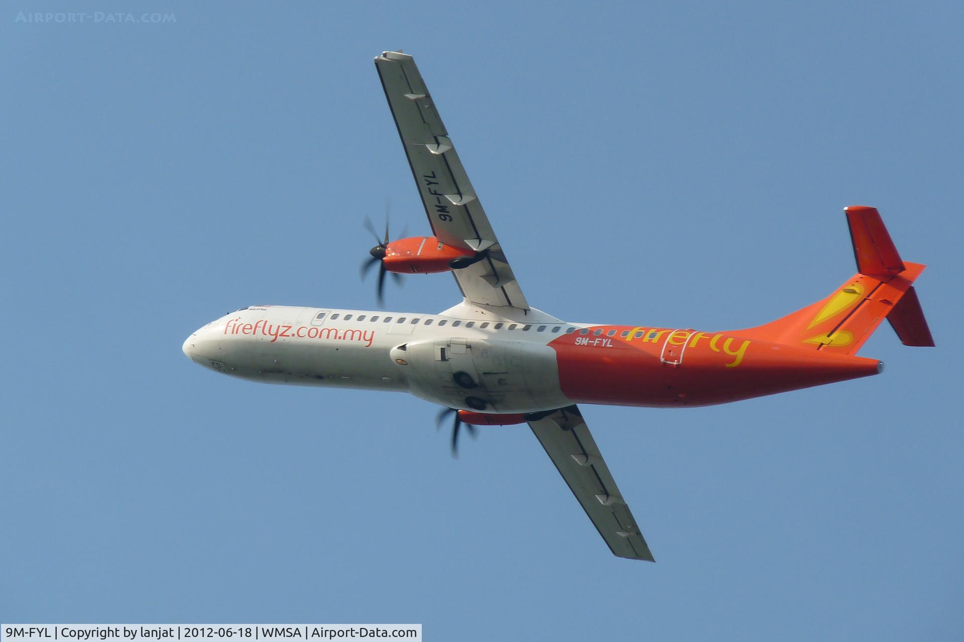 9M-FYL, 2011 ATR 72-212A C/N 948, Heading Northbound