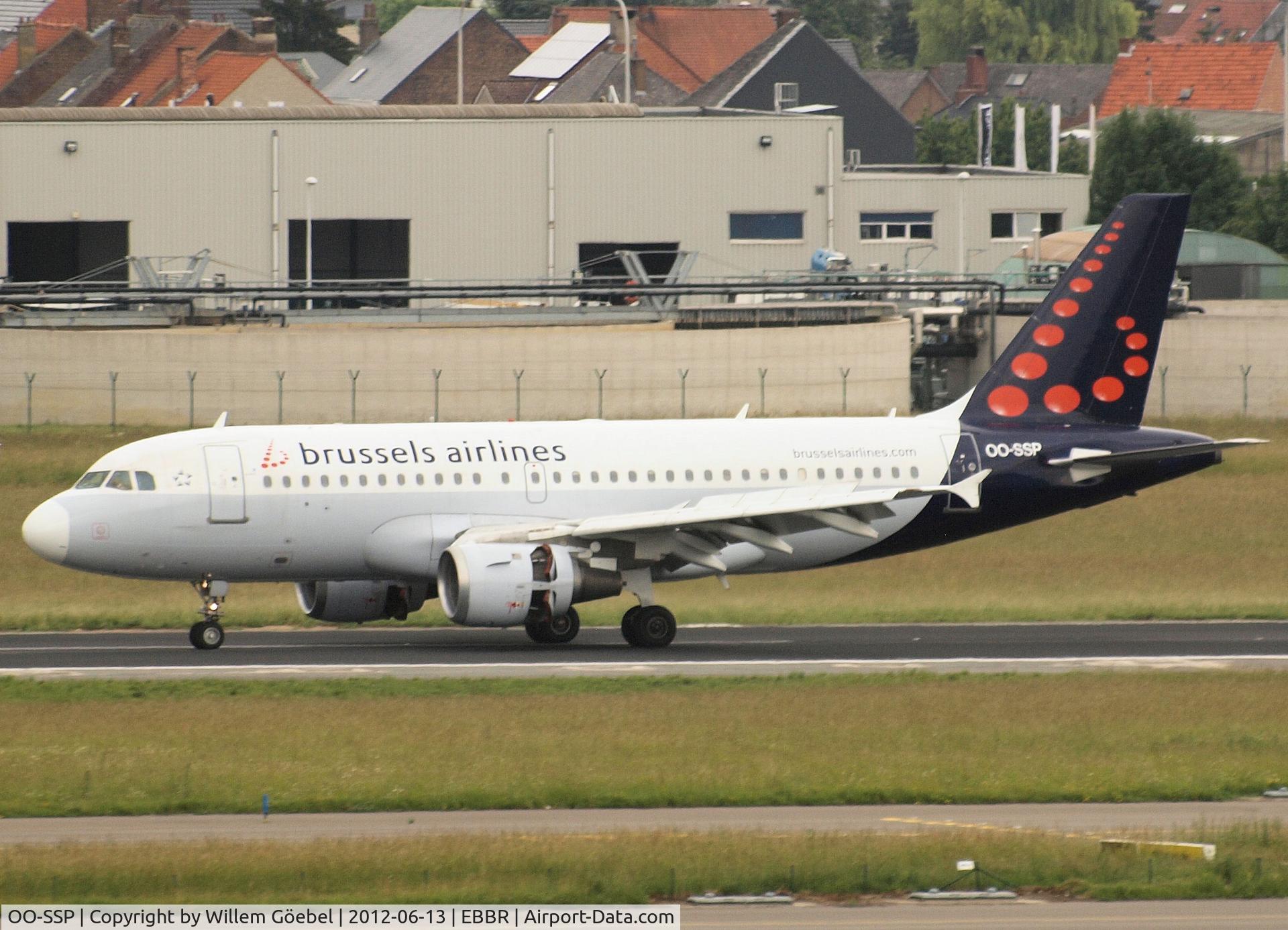 OO-SSP, 1996 Airbus A319-113 C/N 644, Arrival on Brussel Airport