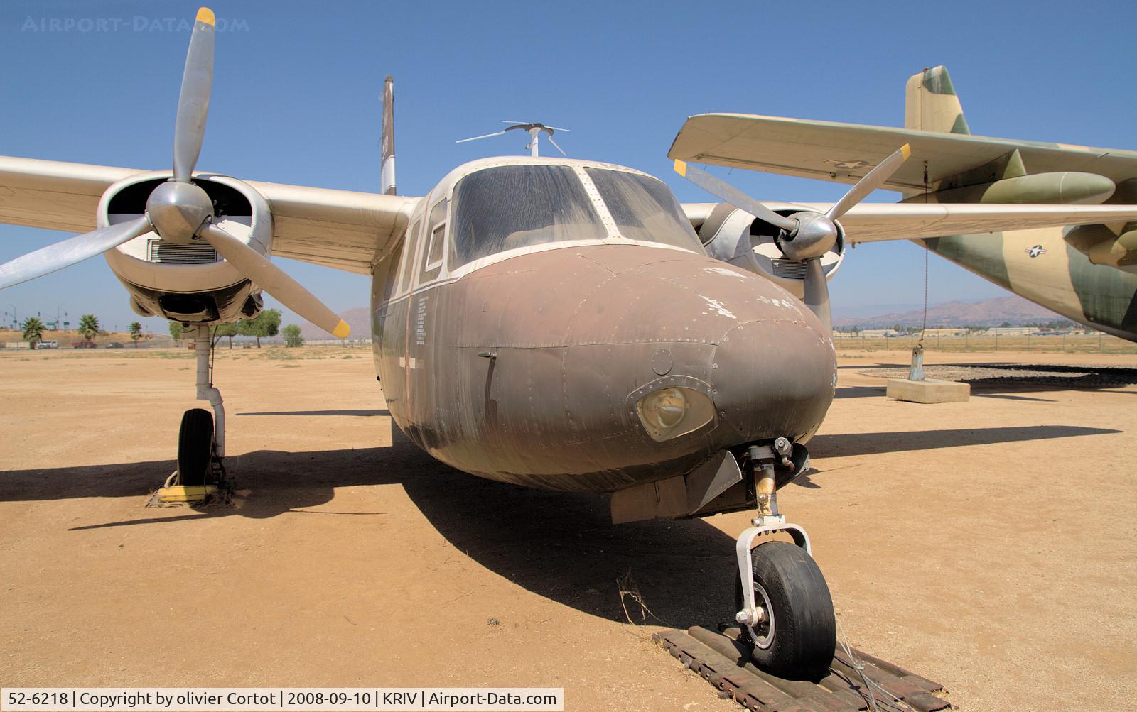 52-6218, 1952 Aero Commander YU-9A (YL-26) C/N 520-21, March museum, before the paint job